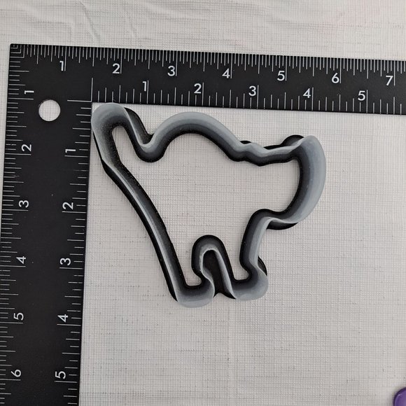 Halloween Cookie Cutters Pumpkin Black Cat Ghost 3 Piece- - Picture 6 of 6